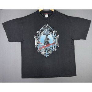 Vintage 90's Highlander Movie TV Show Promo Methos Rare Art Logo Black XL Tee